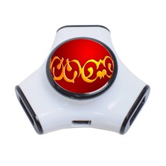 Easter Decorative Red Egg 3-port Usb Hub by BangZart