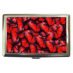 The Red Butterflies Sticking Together In The Nature Cigarette Money Cases by BangZart