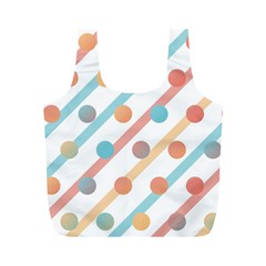 Simple Saturated Pattern Full Print Recycle Bags (m)  by linceazul