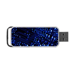 Blue Circuit Technology Image Portable Usb Flash (two Sides) by BangZart