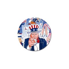 Independence Day United States Of America Golf Ball Marker (4 Pack) by BangZart