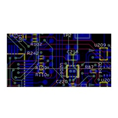 Technology Circuit Board Layout Satin Wrap by BangZart