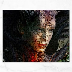 Digital Fantasy Girl Art Rectangular Jigsaw Puzzl by BangZart