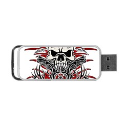 Skull Tribal Portable Usb Flash (two Sides) by Valentinaart