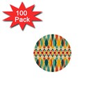 Festive Pattern 1  Mini Buttons (100 pack)  Front