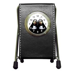 Horror Nuns Pen Holder Desk Clocks by Valentinaart