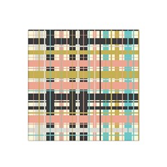Plaid Pattern Satin Bandana Scarf by linceazul