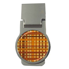 Plaid Pattern Money Clips (round)  by linceazul