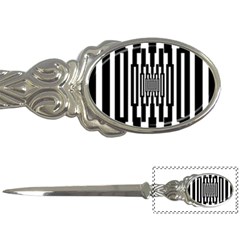 Black Stripes Endless Window Letter Openers by designworld65