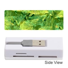 Green Springtime Leafs Memory Card Reader (stick)  by designworld65