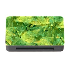 Green Springtime Leafs Memory Card Reader With Cf by designworld65