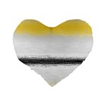 Ombre Standard 16  Premium Flano Heart Shape Cushions Back