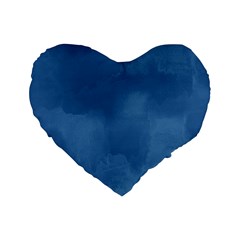 Ombre Standard 16  Premium Flano Heart Shape Cushions by ValentinaDesign