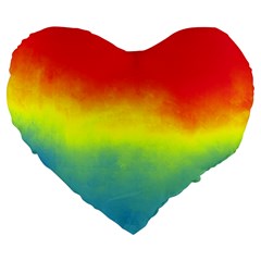 Ombre Large 19  Premium Heart Shape Cushions by ValentinaDesign