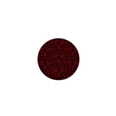 Red Glitter Look Floral 1  Mini Magnets by gatterwe