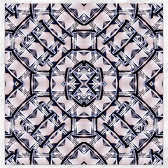 Futuristic Geo Print Canvas 16  X 16   by dflcprints