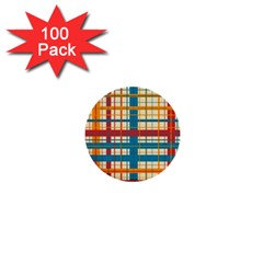 Plaid Pattern 1  Mini Buttons (100 Pack)  by linceazul