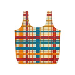 Plaid Pattern Full Print Recycle Bags (s)  by linceazul