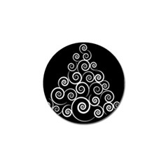 Abstract Spiral Christmas Tree Golf Ball Marker (10 Pack) by Mariart