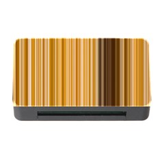 Brown Verticals Lines Stripes Colorful Memory Card Reader With Cf by Mariart
