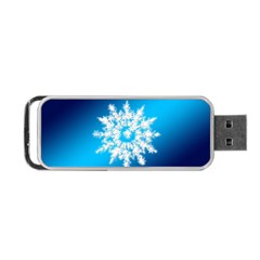 Background Christmas Star Portable Usb Flash (two Sides) by Nexatart