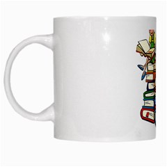 Back To School White Mugs by Valentinaart