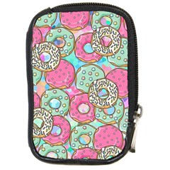 Donuts Pattern Compact Camera Cases by ValentinaDesign