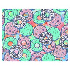 Donuts Pattern Double Sided Flano Blanket (medium)  by ValentinaDesign