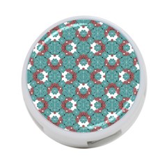 Colorful Geometric Graphic Floral Pattern 4-port Usb Hub (two Sides)  by dflcprints