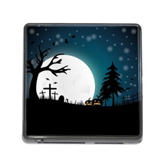 Halloween Landscape Memory Card Reader (square) by Valentinaart