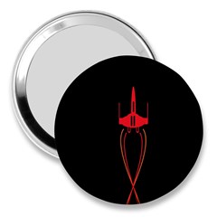 Ship Space Spaceship 3  Handbag Mirrors by Nexatart