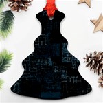 Abstract art Christmas Tree Ornament (Two Sides) Back