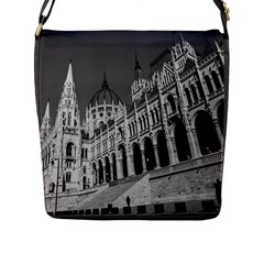 Architecture Parliament Landmark Flap Messenger Bag (l)  by Nexatart
