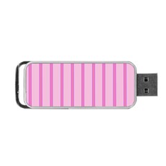 Line Pink Vertical Portable Usb Flash (two Sides) by Mariart