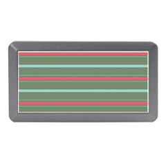 Horizontal Line Red Green Memory Card Reader (mini) by Mariart