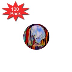 Abstract Tunnel 1  Mini Buttons (100 Pack)  by NouveauDesign