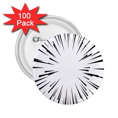 Line Black Sun Arrow 2 25  Buttons (100 Pack)  by Mariart