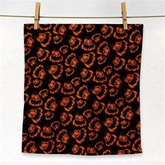 Pattern Halloween Jackolantern Face Towel by iCreate