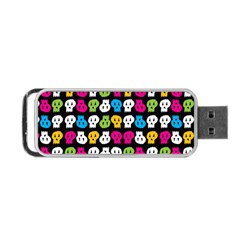 Pattern Painted Skulls Icreate Portable Usb Flash (one Side) by iCreate