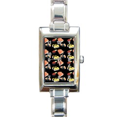Sushi Pattern Rectangle Italian Charm Watch by Valentinaart