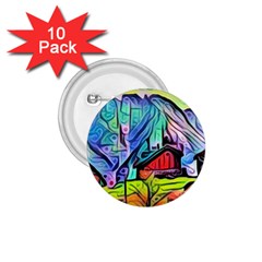 Magic Cube Abstract Art 1 75  Buttons (10 Pack) by NouveauDesign