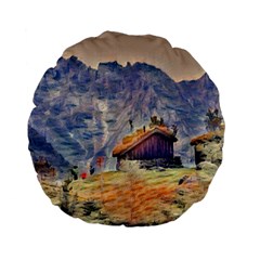 Impressionism Standard 15  Premium Flano Round Cushions by NouveauDesign