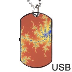 Fractals Dog Tag Usb Flash (one Side) by NouveauDesign