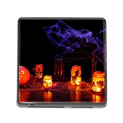 Awaiting Halloween Night Memory Card Reader (square) by gothicandhalloweenstore