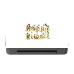 Happy Diwali Gold Golden Stars Star Festival Of Lights Deepavali Typography Memory Card Reader with CF Front