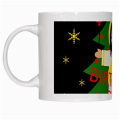 Jesus - Christmas White Mugs by Valentinaart