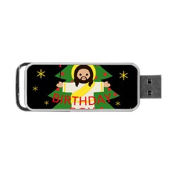 Jesus - Christmas Portable Usb Flash (one Side) by Valentinaart