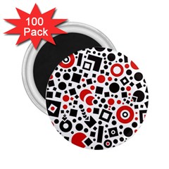 Square Objects Future Modern 2 25  Magnets (100 Pack)  by Celenk