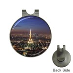 Paris At Night Hat Clips with Golf Markers Front