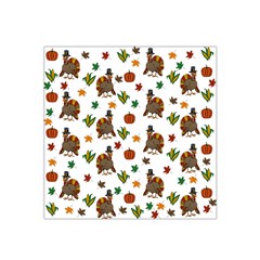 Thanksgiving Turkey  Satin Bandana Scarf by Valentinaart